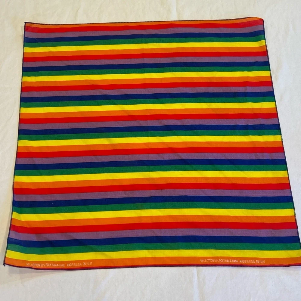 Vintage Rainbow Bandanna
